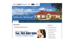Desktop Screenshot of lubin.m-klima.pl